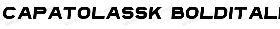 CapatolaSSK BoldItalic字体转换